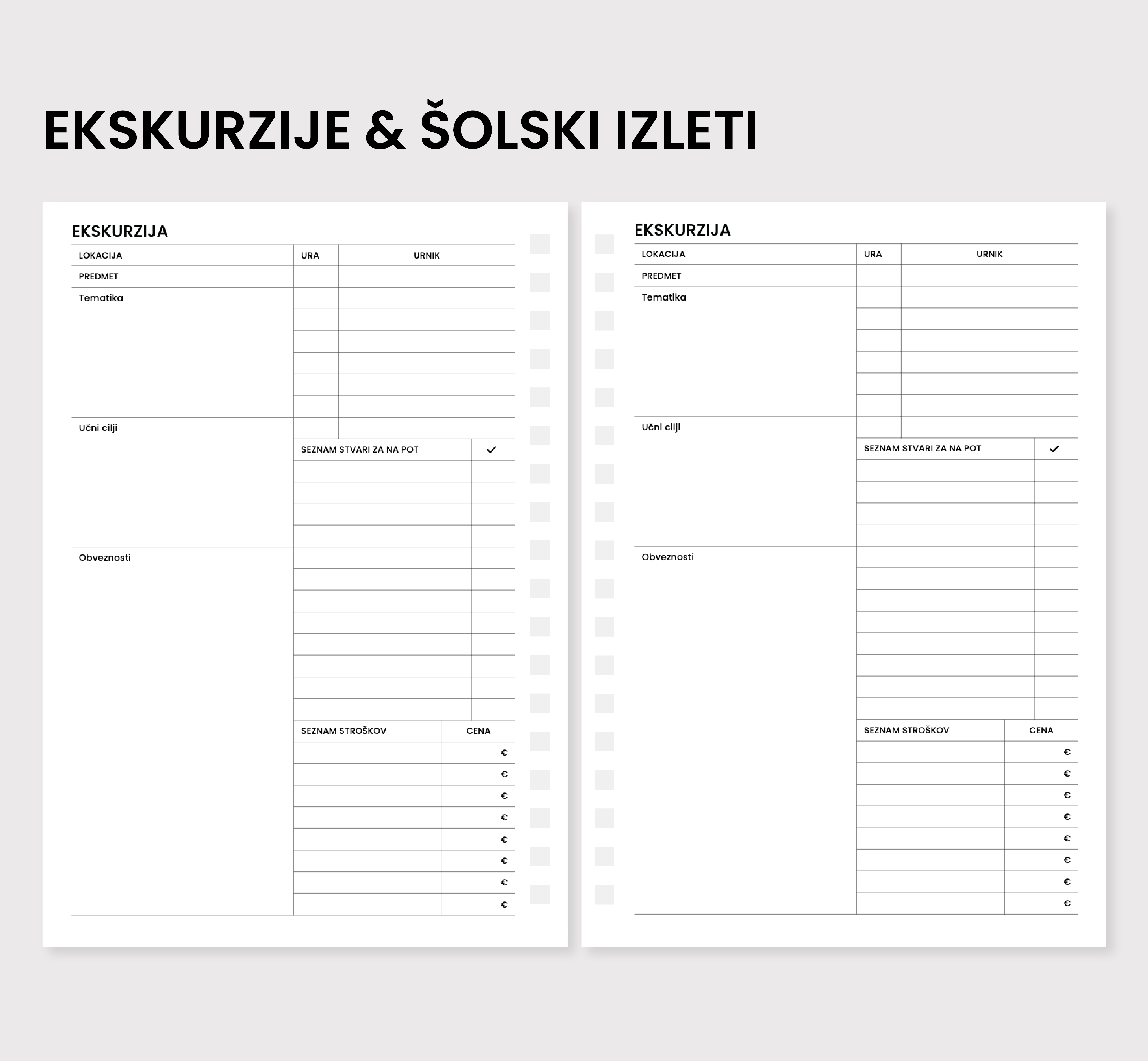 Ekskurzije & šolski izleti