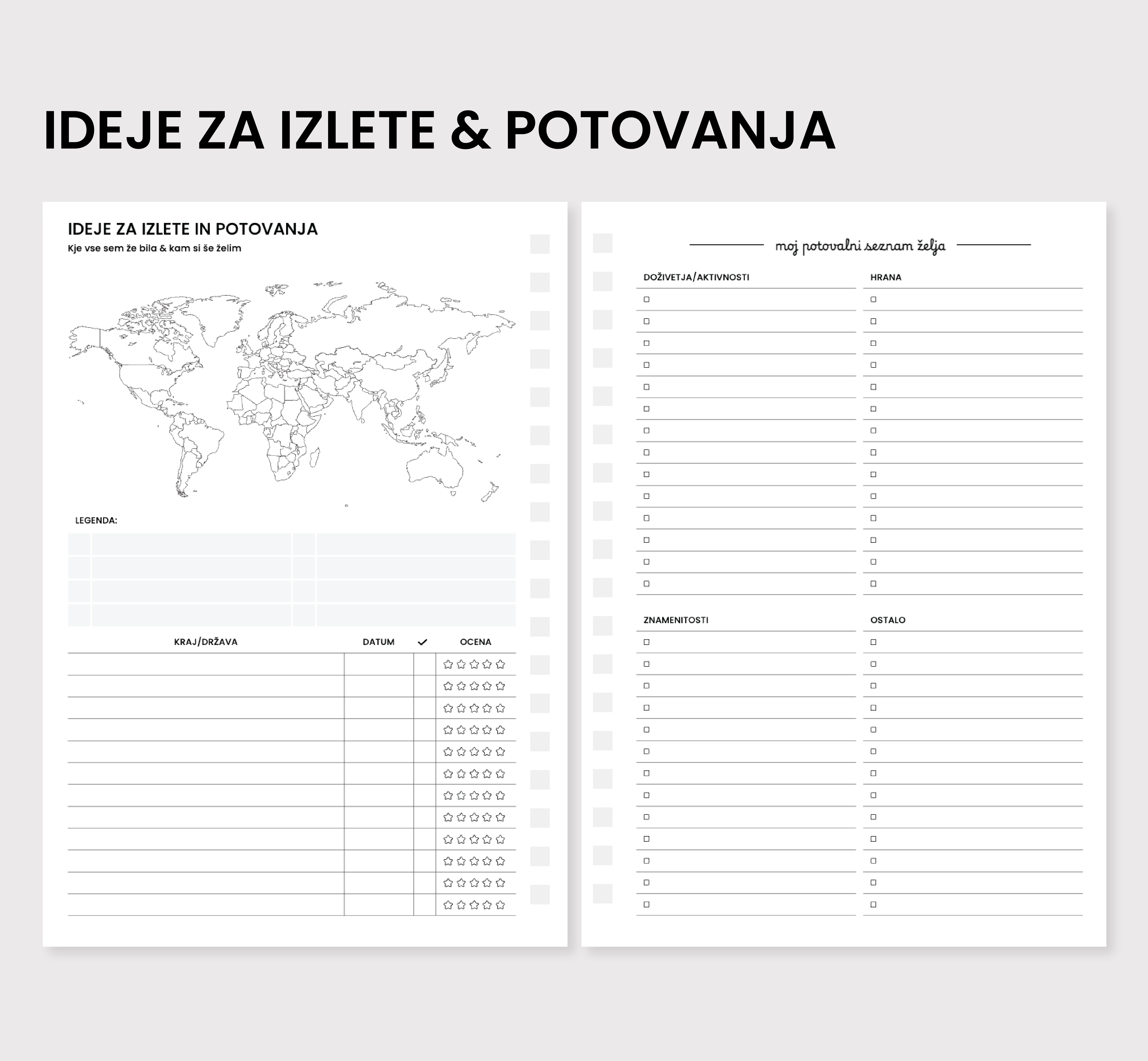Zemljevid & ideje za potovanja