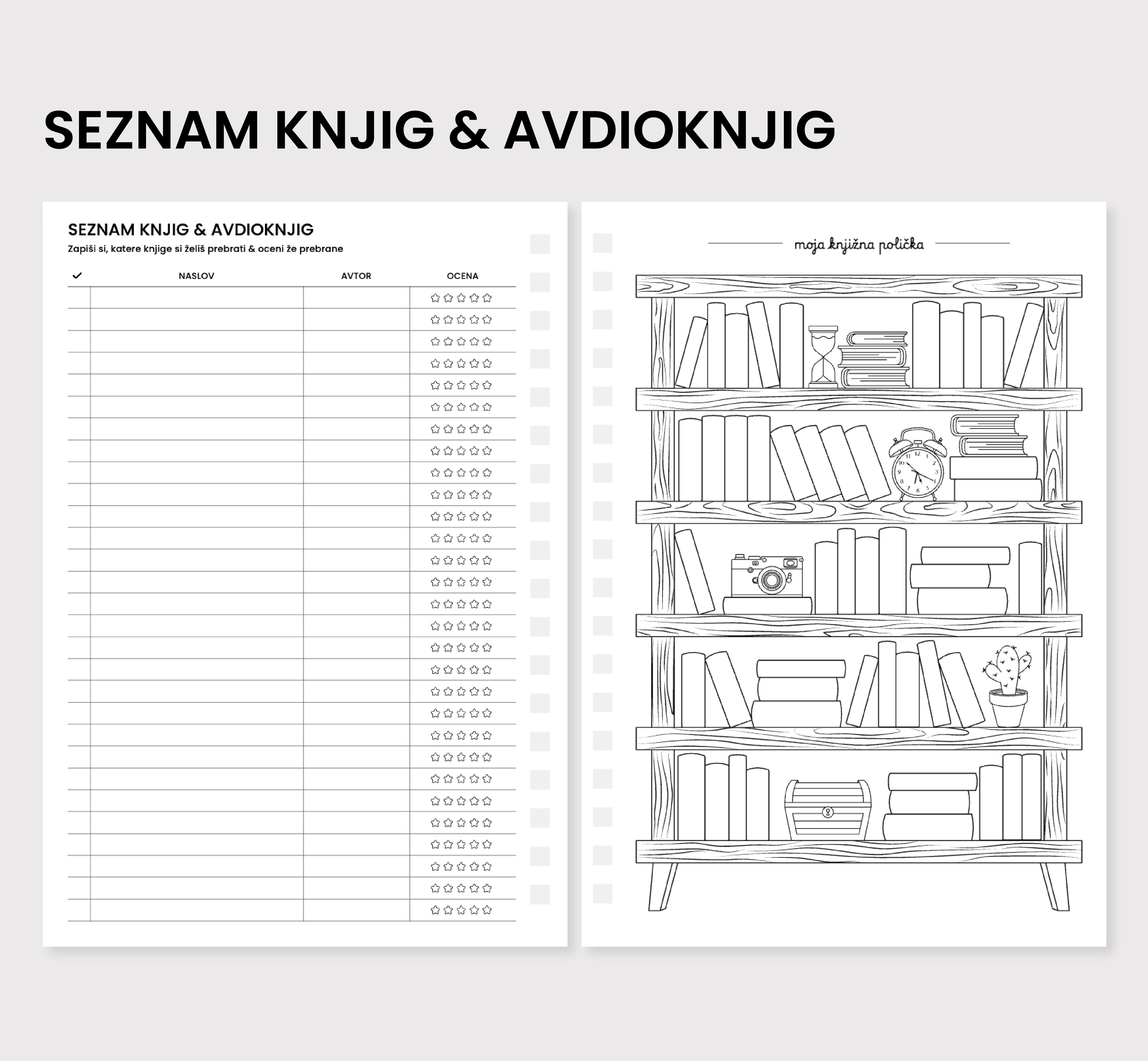 Seznam knjig